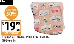 Supabarn Borrowdale Organic Pork Belly Portions offer