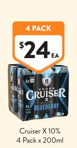 Foodworks Vodka Cruiser X Blueberry offer