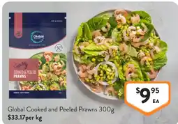 Foodworks Global Cooked and Peeled Prawns offer