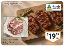 Foodworks Australian Lamb BBQ Chops offer
