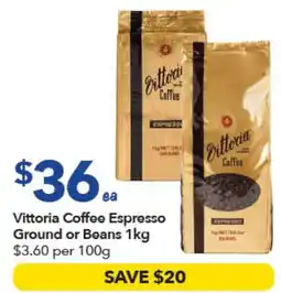 Ritchies Vittoria Coffee Espresso offer