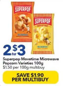 Ritchies Superpop Movetime Microwave Popcorn Varieties offer