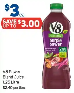 Foodland V8 Power Blend Juice offer