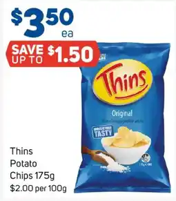Foodland Thins Potato Chips offer