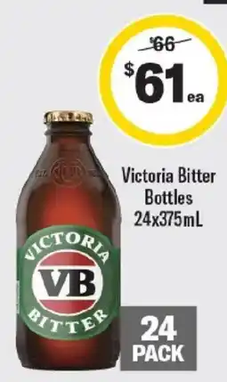 Liquorland Victoria Bitter Bottles offer