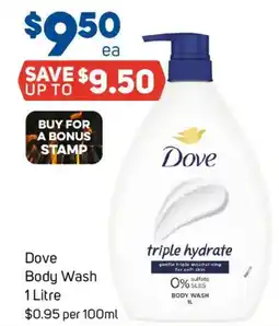 Foodland Dove Body Wash offer