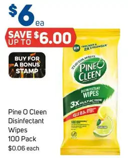 Foodland Pine O Cleen Disinfectant Wipes offer