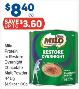 Foodland Nestle Milo Restore Overnight offer