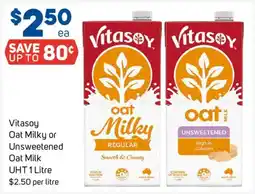 Foodland Vitasoy Oat Milky or Unsweetened Oat Milk offer