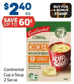 Foodland Continental Cup a Soup 2 Serve offer