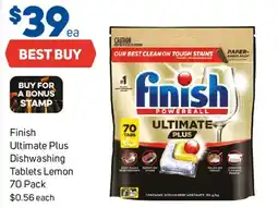 Foodland Finish Ultimate Plus Dishwashing Tablets Lemon offer