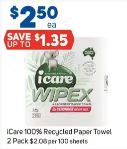 Foodland iCare 100% Recycled Paper Towel offer