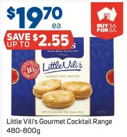 Foodland Little Vili's Gourmet Cocktail Range offer