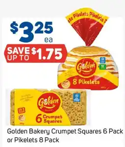 Foodland Golden Bakery Crumpet Squares offer