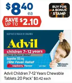 Foodland Advil Children 7-12 Years Chewable Tablets offer