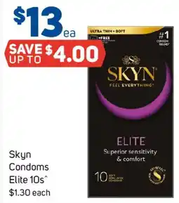 Foodland Skyn Condoms Elite 10s offer