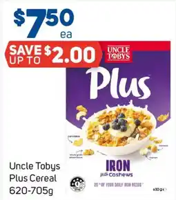 Foodland Uncle Tobys Plus Cereal offer
