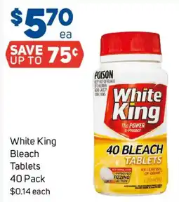 Foodland White King Bleach Tablets offer