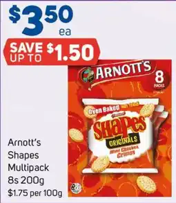 Foodland Arnott's Shapes Multipack offer