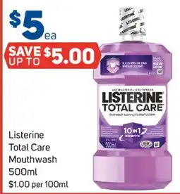 Foodland Listerine Total Care Mouthwash offer