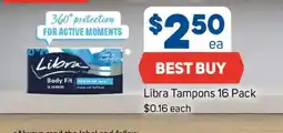 Foodland Libra Tampons 16 Pack offer