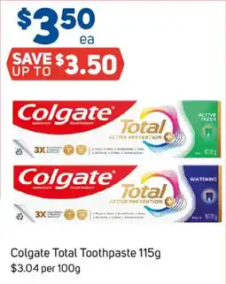 Foodland Colgate Total Toothpaste offer