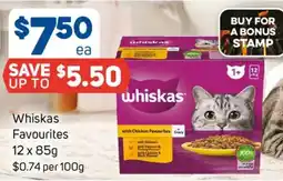 Foodland Whiskas Favourites offer