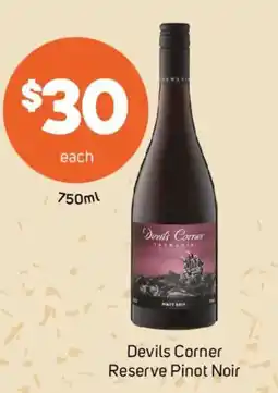 Foodland Devils Corner Reserve Pinot Noir offer
