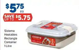 Foodland Sistema Heatables Rectangle Container offer