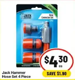 IGA Jack Hammer Hose Set 4 Piece offer