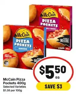 IGA McCain Pizza Pockets offer