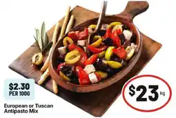 IGA European or Tuscan Antipasto Mix offer