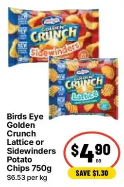 Ritchies Birds Eye Golden Crunch Lattice or Sidewinders Potato Chips offer