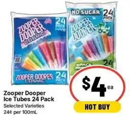 Ritchies Zooper Dooper Ice Tubes offer