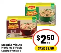 Ritchies Maggi 2 Minute Noodles 5 Pack Selected Varieties offer
