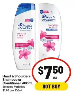 IGA Head & Shoulders Shampoo or Conditioner offer