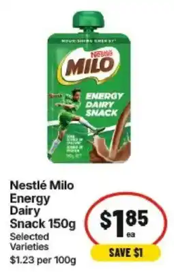 IGA Nestlé Milo Energy Dairy Snack offer
