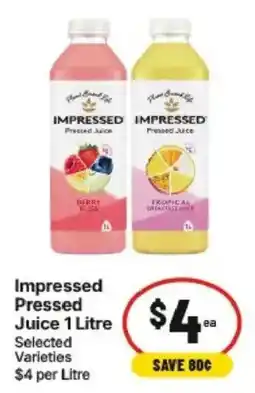 IGA Impressed Pressed Juice offer