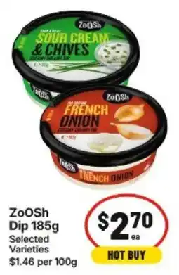 IGA Zoosh Dip offer