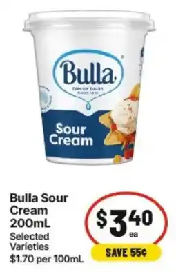 IGA Bulla Sour Cream offer