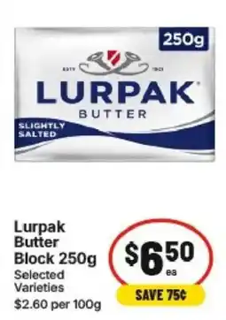 IGA Lurpak Butter Block offer