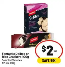 IGA Fantastic Delites or Rice Crackers offer