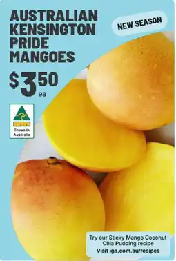 IGA Australian Kensington Pride Mangoes offer