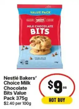 IGA Nestlé Bakers' Choice Milk Chocolate Bits Value Pack offer