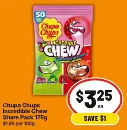 IGA Chupa Chups Incredible Chew offer