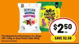 IGA The Natural Confectionery Co. Bags or Sour Patch Kids offer