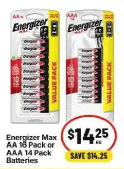 IGA Energizer Max Batteries offer