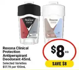 IGA Rexona Clinical Protection Antiperspirant Deodorant offer