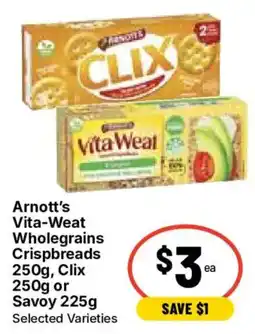 Ritchies Arnott's Vita-Weat Wholegrains Crispbreads offer