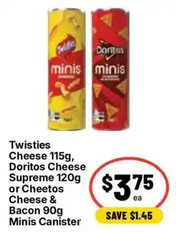 Ritchies Twisties Cheese Minis Canister offer